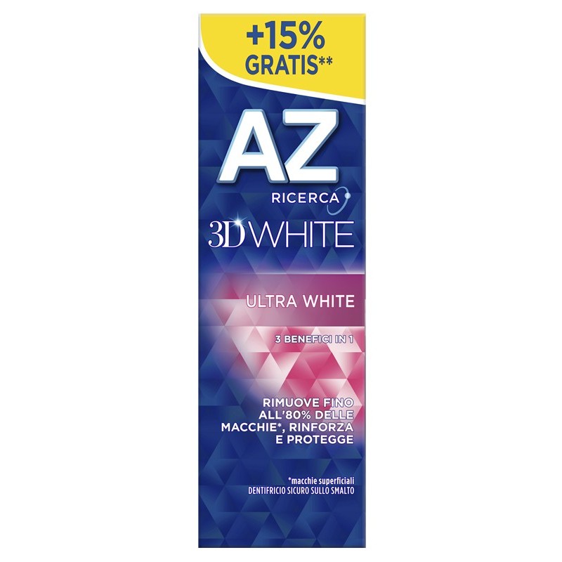 AZ 3D WHITE ULTRA WHITE DENTIFRICIO 75 ML