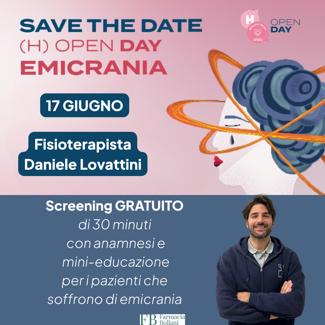 Screening gratuito dedicato all’EMICRANIA – 17 GIUGNO